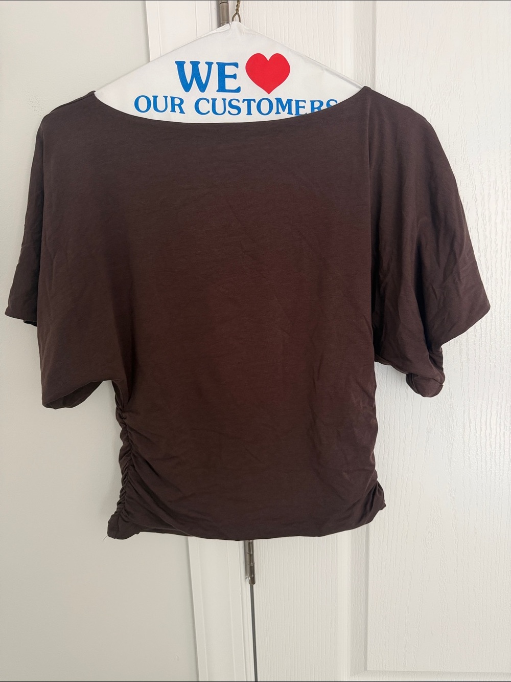 Abercrombie Classic Brown Scoop Neck Women’s Top size large